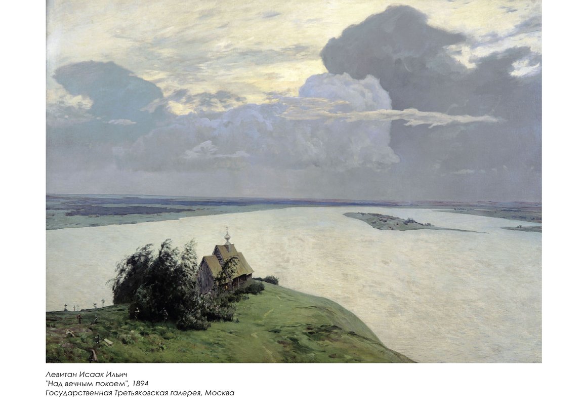 И. И. Левитан, «Над вечным покоем», 1894